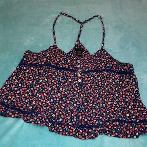 Timing Crop Tank Floral Print